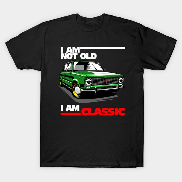 Retro Classic Car T-Shirt by aredie19